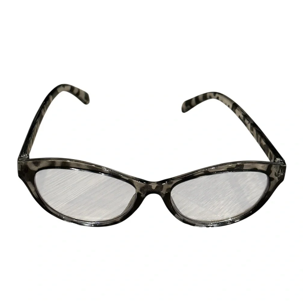 Nine West Gray & Black Tortoiseshell Quinn Blue Light Reading Glasses (+1.50)